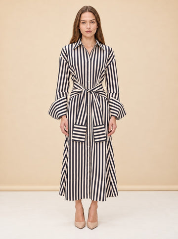 Inna Poplin Maxi Dress model_front