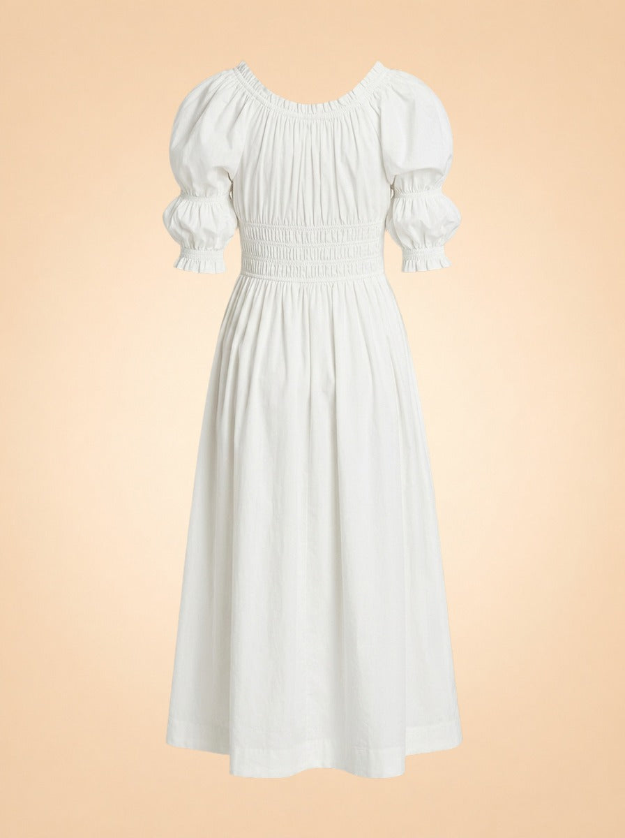 Ischia Puff-Sleeve Dress