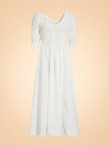 Ischia Puff-Sleeve Dress