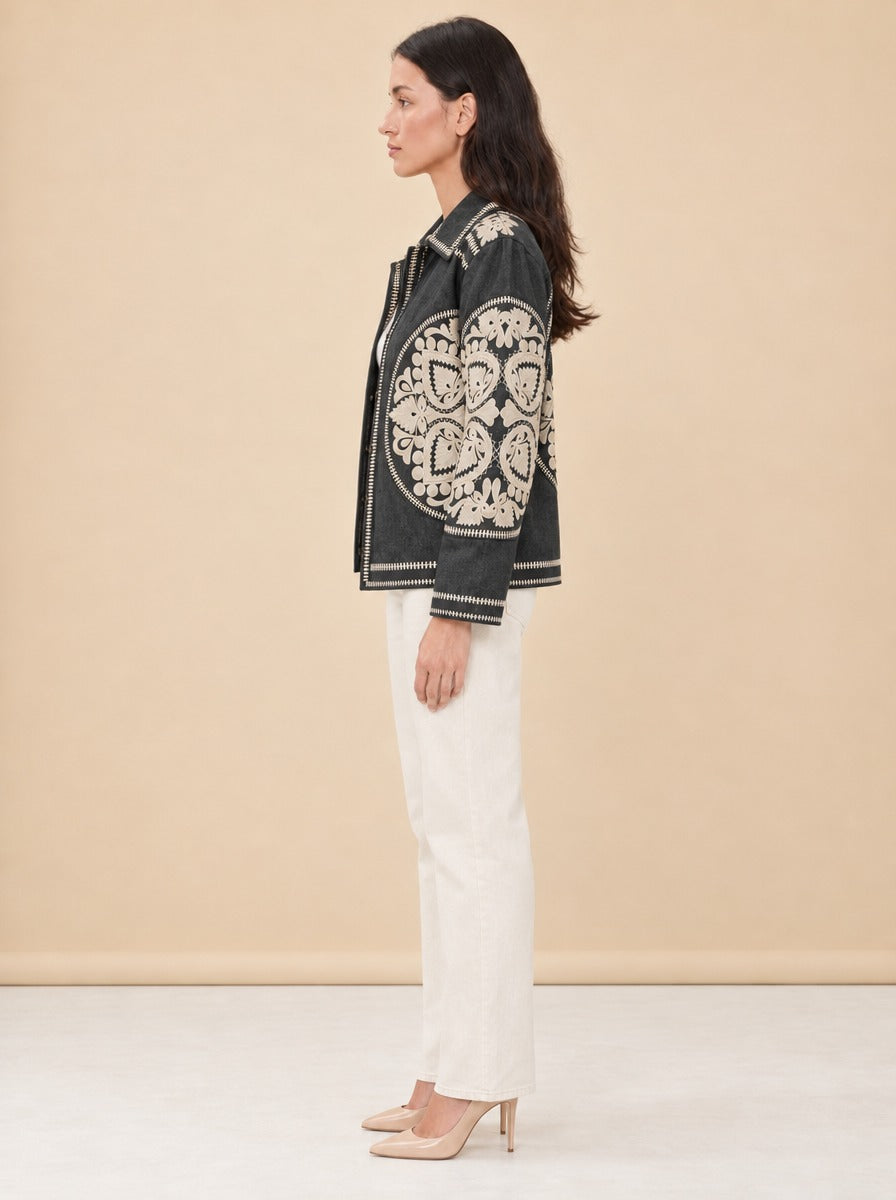 Jamie Quilted Jacket model_side