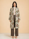 JANEAN MIDI JACKET - RAINBOW FLORAL JACQUARD model_front