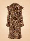 Jones Leopard Wrap Coat ghost_back