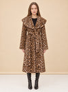 Jones Leopard Wrap Coat model_front