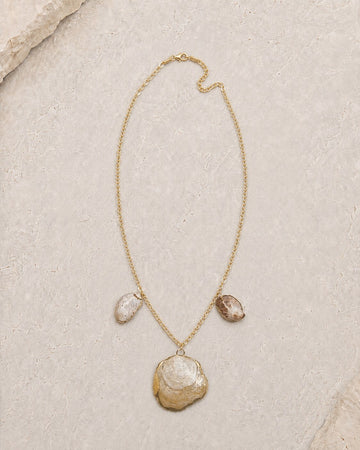 Juniper Charm Necklace — Classic Charlotte shell jewelry