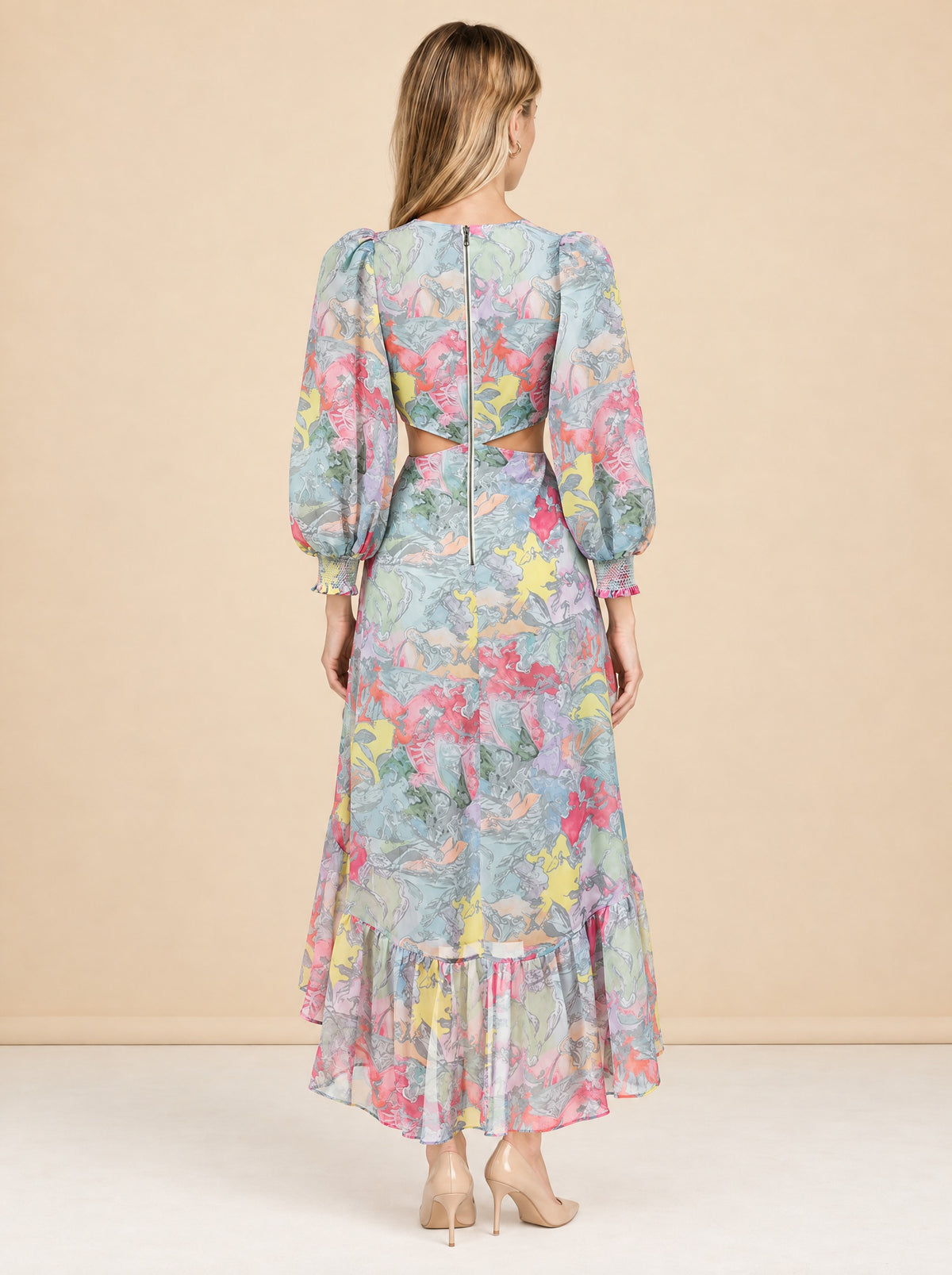 Katia Maxi Dress (Alice + Olivia x Lola Schnabel) model_back
