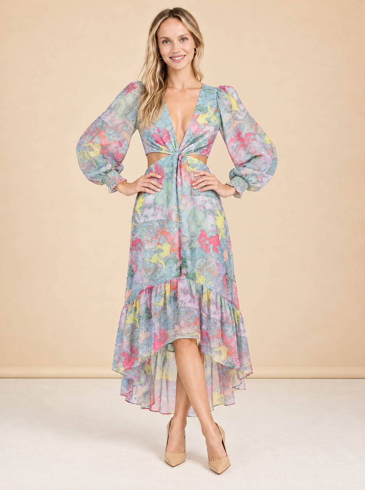 Katia Maxi Dress (Alice + Olivia x Lola Schnabel) model_front_3