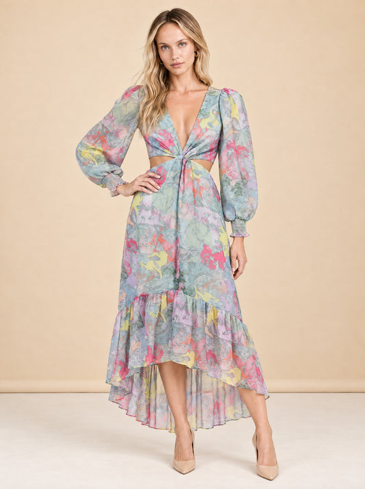 Katia Maxi Dress (Alice + Olivia x Lola Schnabel) model_front
