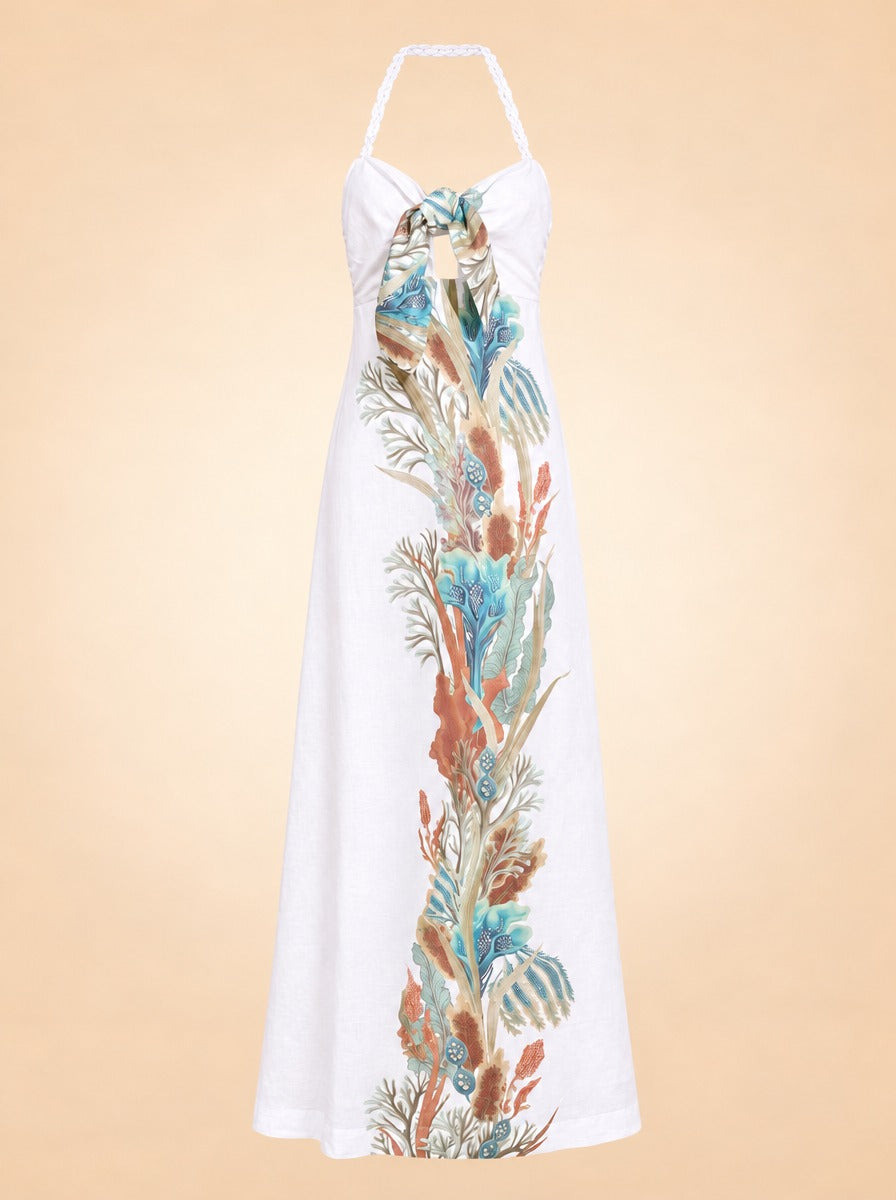 Kavo Front Knot Dress ghost_front