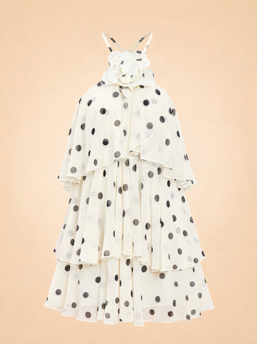 KEEPSAKE RUFFLE MINI DRESS ghost_front