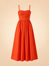 Shona Joy Kohala Ruched Panel Midi Dress in Hibiscus Size 8 ghost_front