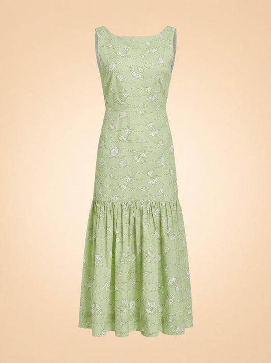 Lime Shell Dress ghost_front