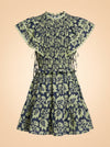 Linda Ruffle-Sleeve Dress ghost_front