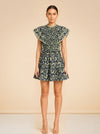 Linda Ruffle-Sleeve Dress model_front
