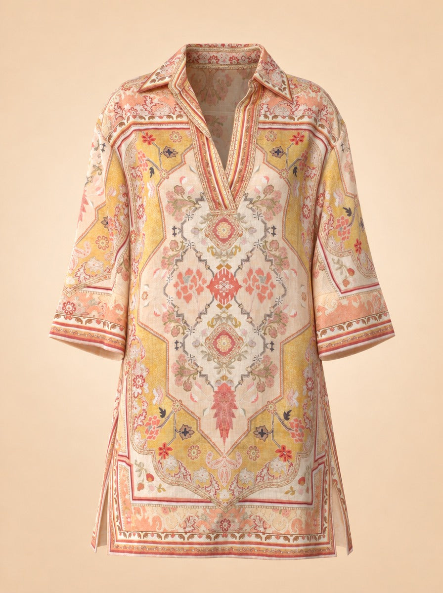 Linen Mini Dress w/ Tags ghost_front