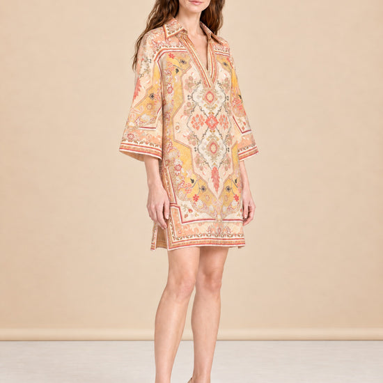 Linen Mini Dress w/ Tags model_front_2