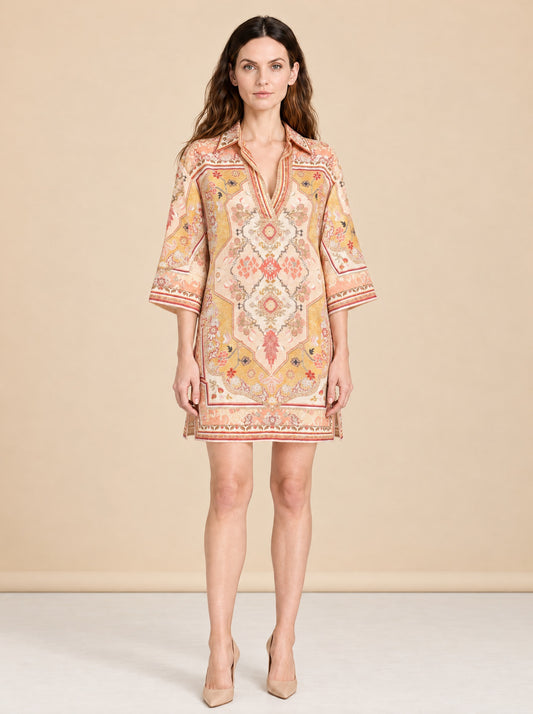 Linen Mini Dress w/ Tags model_front