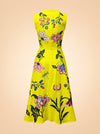 Gloriosa Embroidered Floral Midi Dress — ghost back