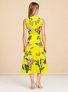Gloriosa Embroidered Floral Midi Dress — model back