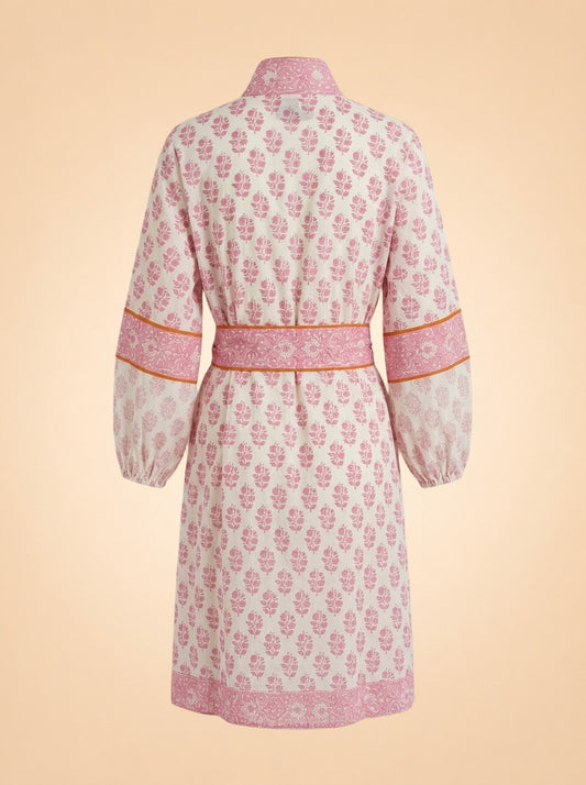 Long Sleeve Mini Dress (with belt) ghost_back