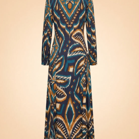 Long Sleeve Satin Maxi