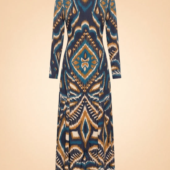Long Sleeve Satin Maxi