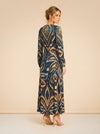 Long Sleeve Satin Maxi