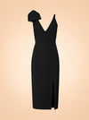 Love Bow Dress - Black ghost_front
