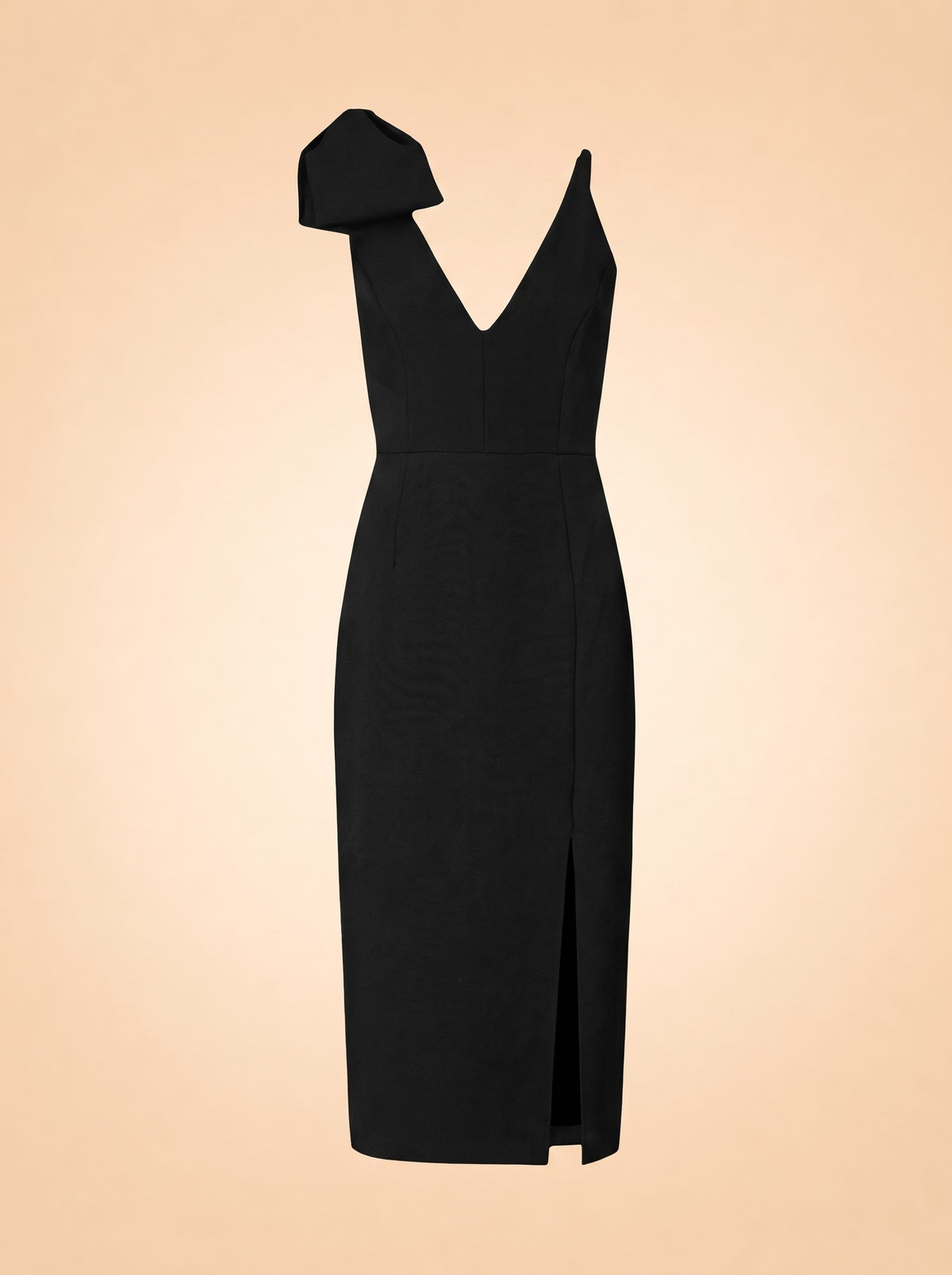 Love Bow Dress - Black ghost_front