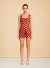 Lucille Gilet Polka Dot Top