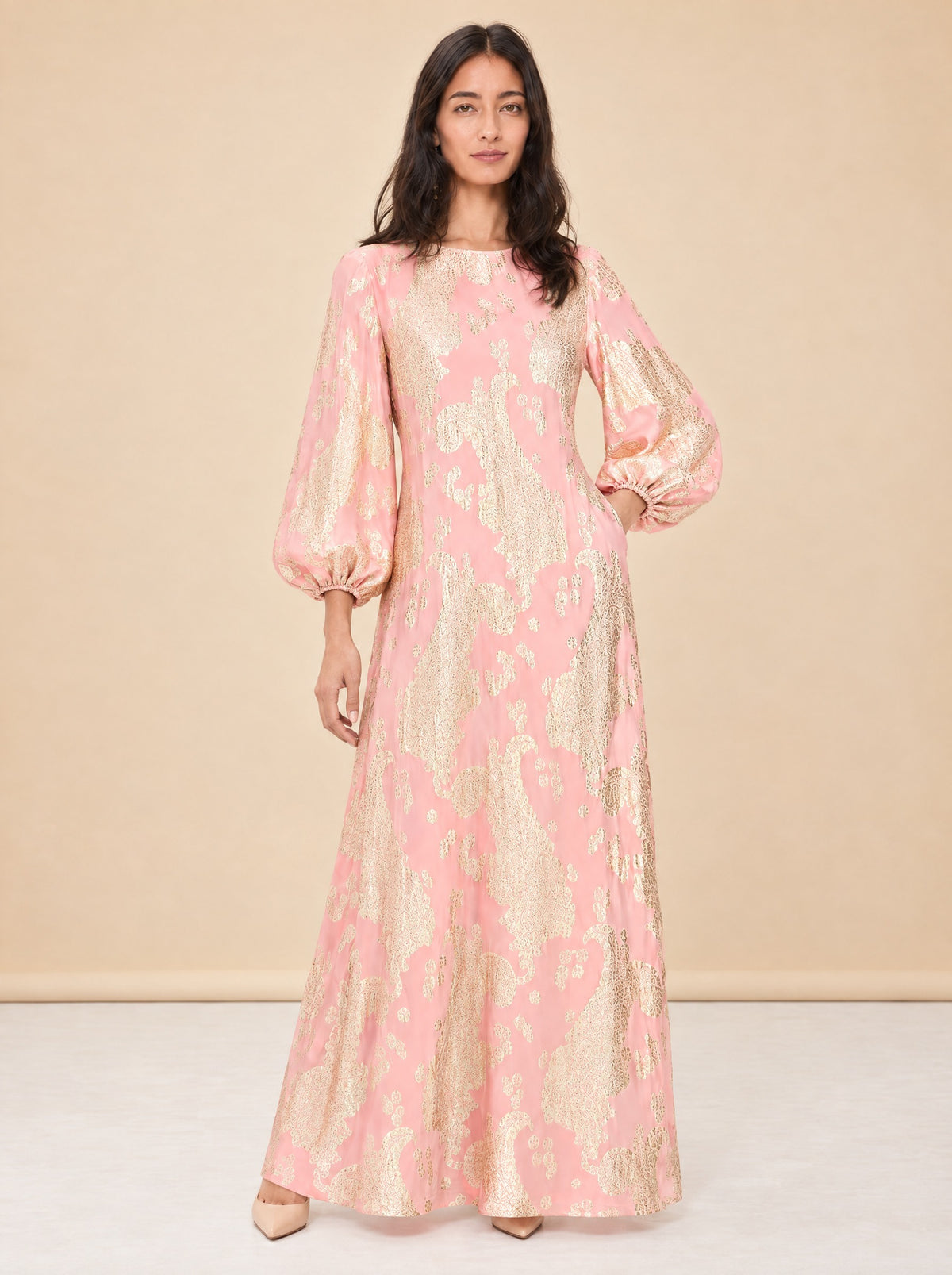 Luzon Metallic Gown model_front_3