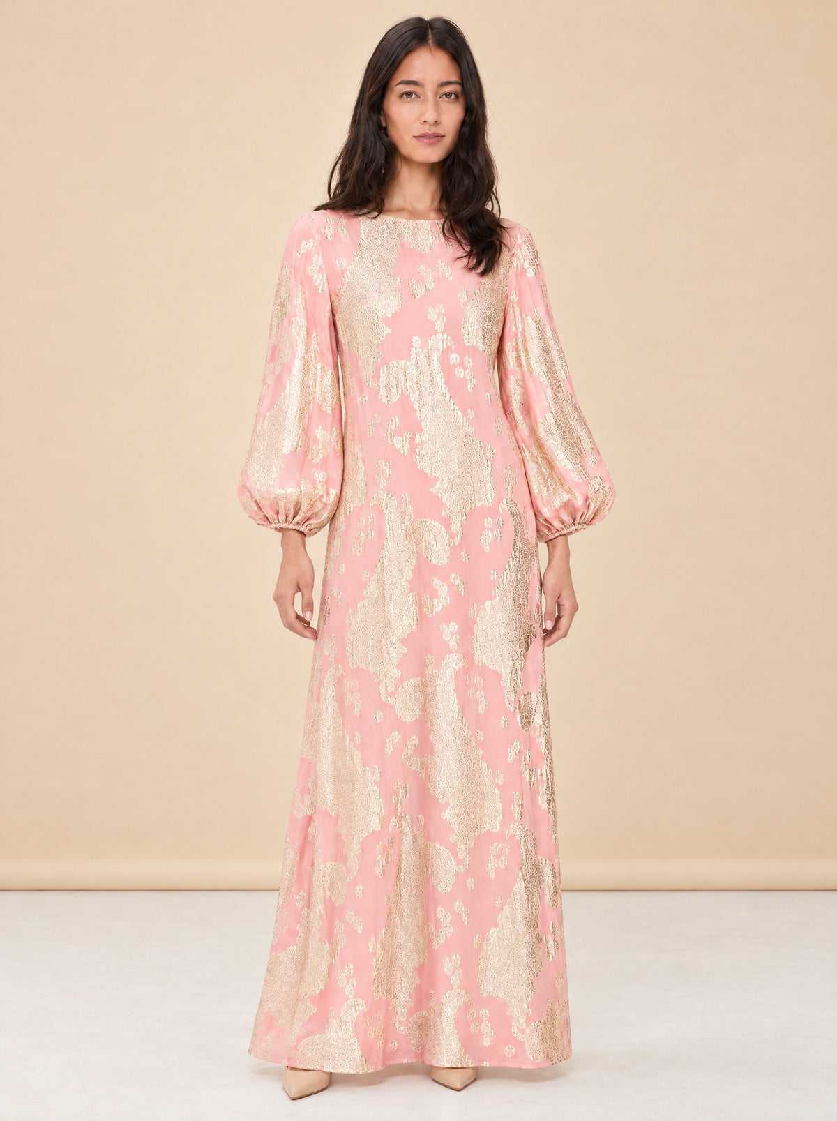 Luzon Metallic Gown model_front