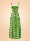 Lydia Dress in Magnolia Green Embroidery ghost_back