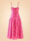 Lydia Dress in Rosa Toscana ghost_back