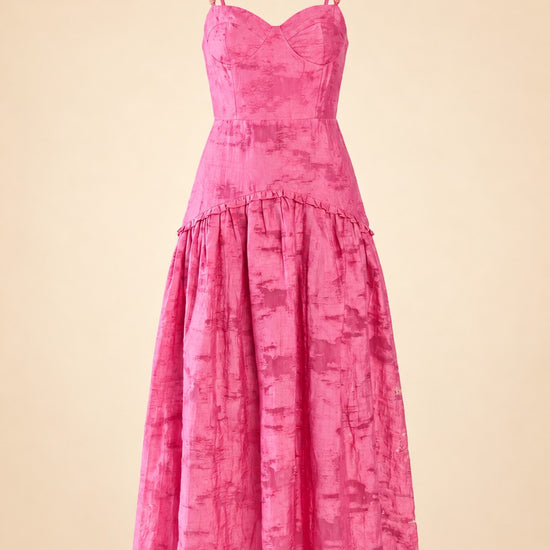 Lydia Dress in Rosa Toscana ghost_front