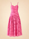 Lydia Dress in Rosa Toscana ghost_front