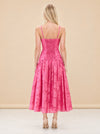 Lydia Dress in Rosa Toscana model_back