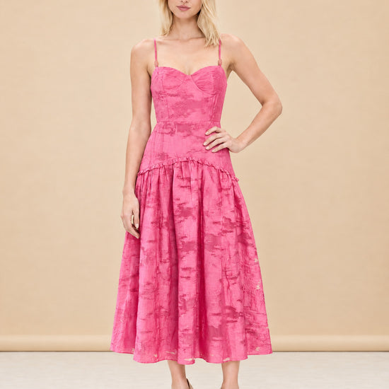 Lydia Dress in Rosa Toscana model_front_2