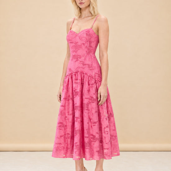 Lydia Dress in Rosa Toscana model_front_3