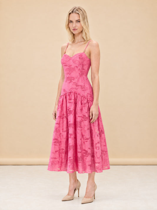Lydia Dress in Rosa Toscana model_front_3