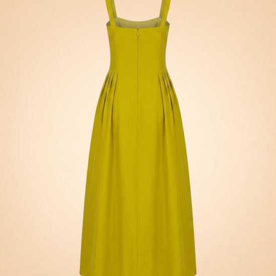 M.G. Style Jen A-Line Square Neck Sleeveless Maxi Dress ghost_back