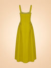 M.G. Style Jen A-Line Square Neck Sleeveless Maxi Dress ghost_back
