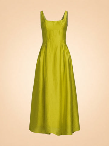 M.G. Style Jen A-Line Square Neck Sleeveless Maxi Dress ghost_front