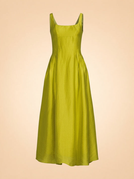M.G. Style Jen A-Line Square Neck Sleeveless Maxi Dress ghost_front