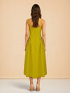 M.G. Style Jen A-Line Square Neck Sleeveless Maxi Dress model_back