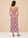 Maggie Jacquard Wrap Dress model_back