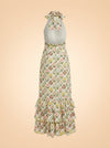 Magnolia Magdalena-Print Linen Maxi Dress
