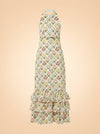 Magnolia Magdalena-Print Linen Maxi Dress