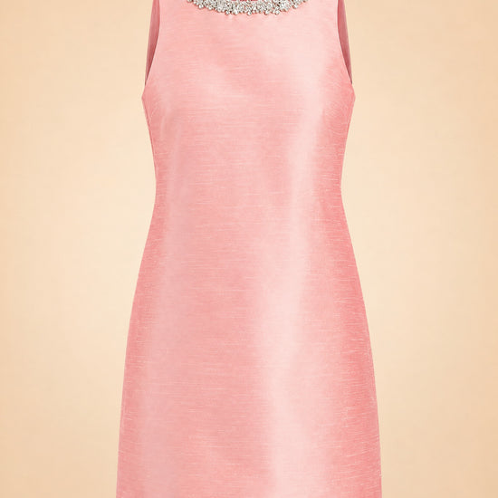 Manhattan Embellished Shift Mini Dress ghost_front