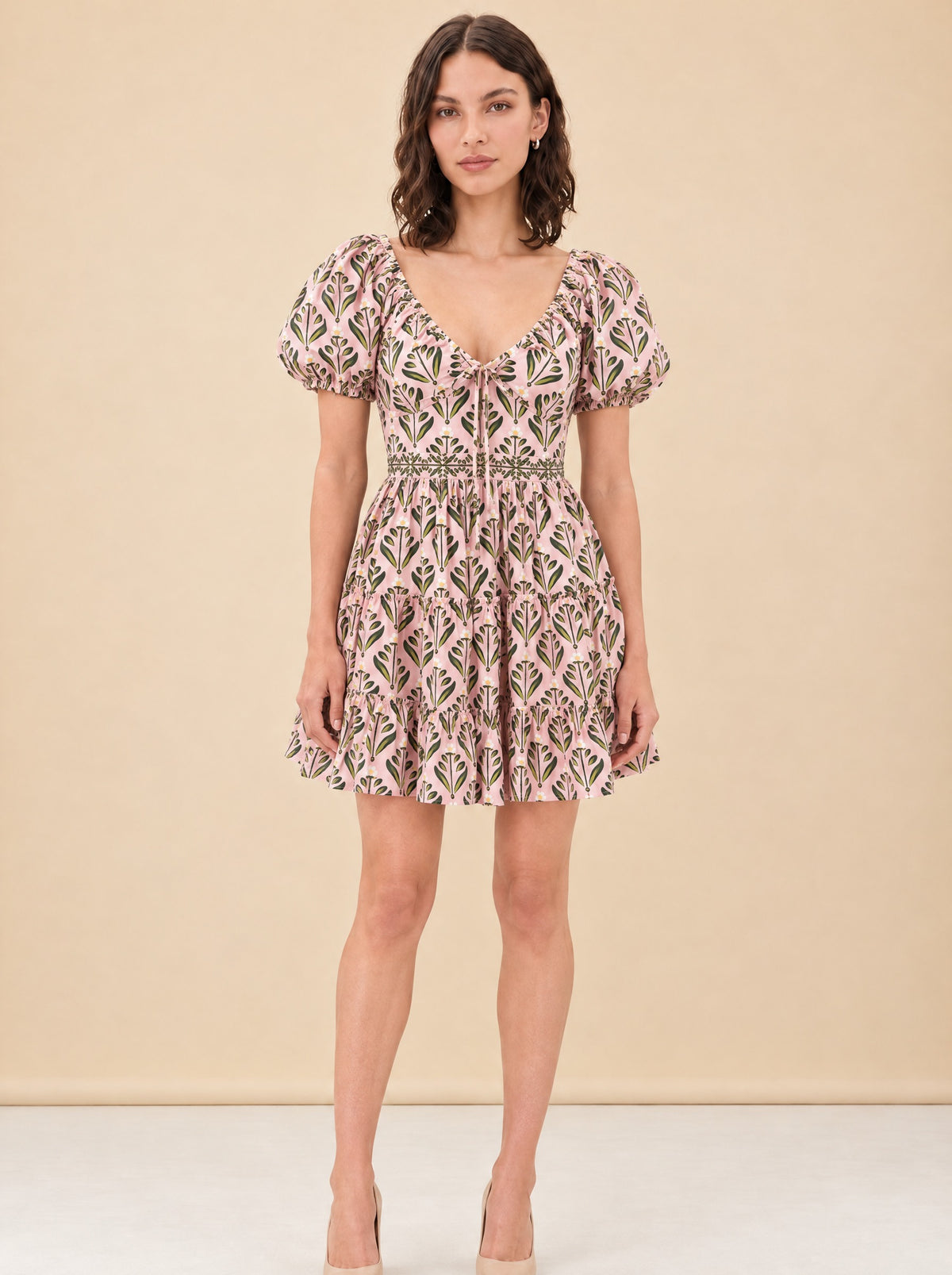 Margarita Manzanilla Mini Dress model_front