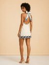 Alémais Marine Mini Dress (cream whale/nautical) — detail